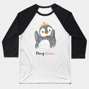 Penguin Queen Baseball T-Shirt